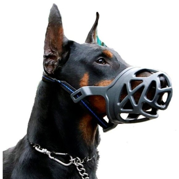 Dog Muzzle Basket Anti Barking And Chewing Dog Mouth Cover Breathable XL / 5 - Picture 3 of 14